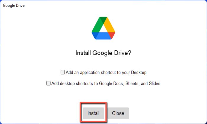 Click “Install”